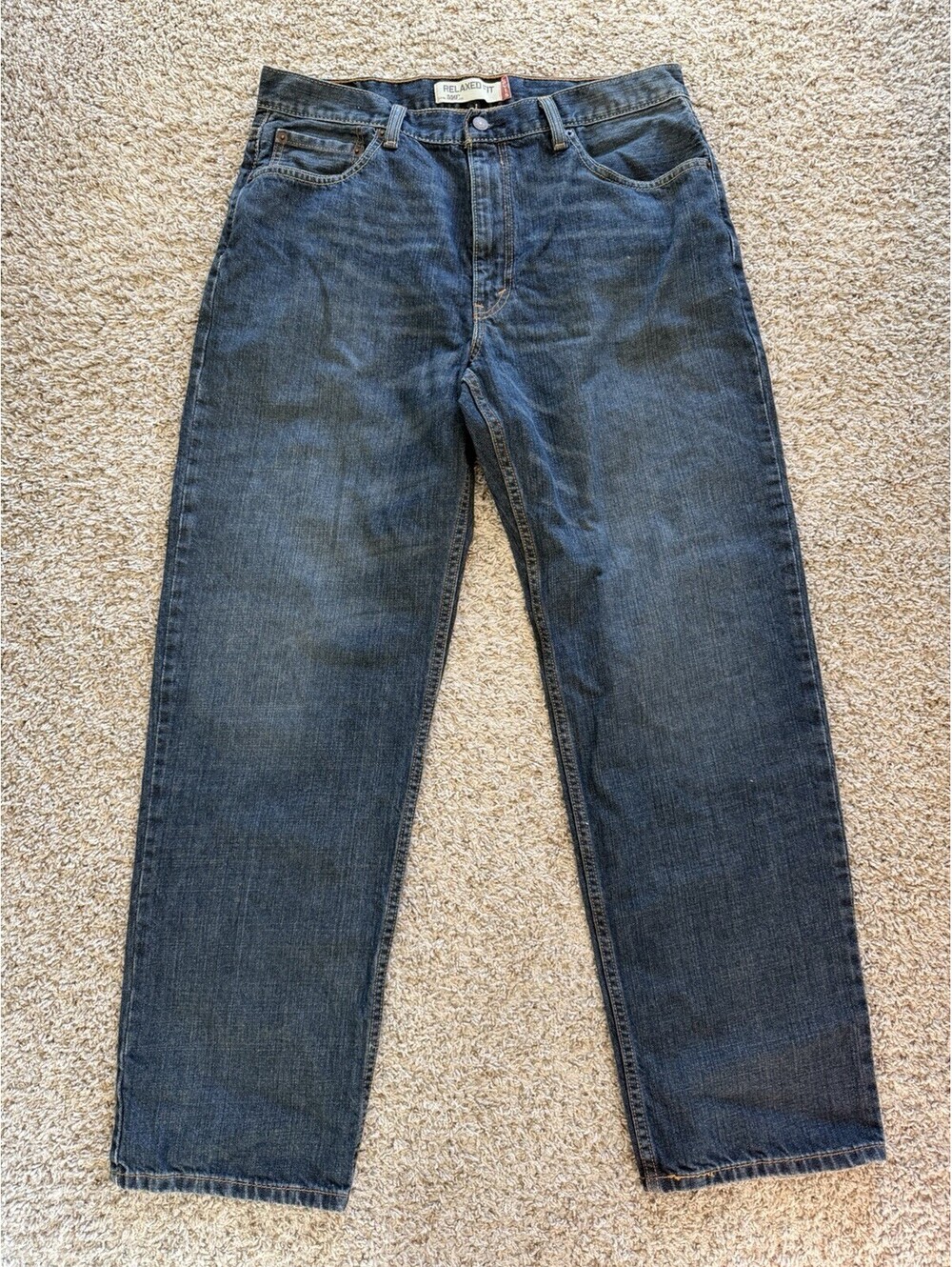 Levi’s 550 Relaxed Fit Dark Wash Jeans W35 L31 Classic Americana Casual